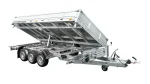 REMORQUE BENNE HYDRAULIQUE 3 ESSIEUX 400×200 UNITRAILER TASKER 400/3C 3500 KG – Image 7