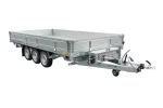 REMORQUE BENNE HYDRAULIQUE 3 ESSIEUX 400×200 UNITRAILER TASKER 400/3C 3500 KG – Image 2