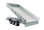 REMORQUE BENNE HYDRAULIQUE 3 ESSIEUX 400×200 UNITRAILER TASKER 400/3C 3500 KG – Image 3
