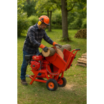 Scie à bûche à moteur 13cv tractable – Image 3
